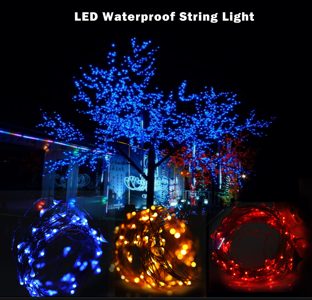 10M 100 LEDs Battery Operated Copper String Light Waterproof Remote Control Decorative Lamp 10M 100 LEDs Battery Operated Copper String Light Waterproof Remote Control Decorative Lamp