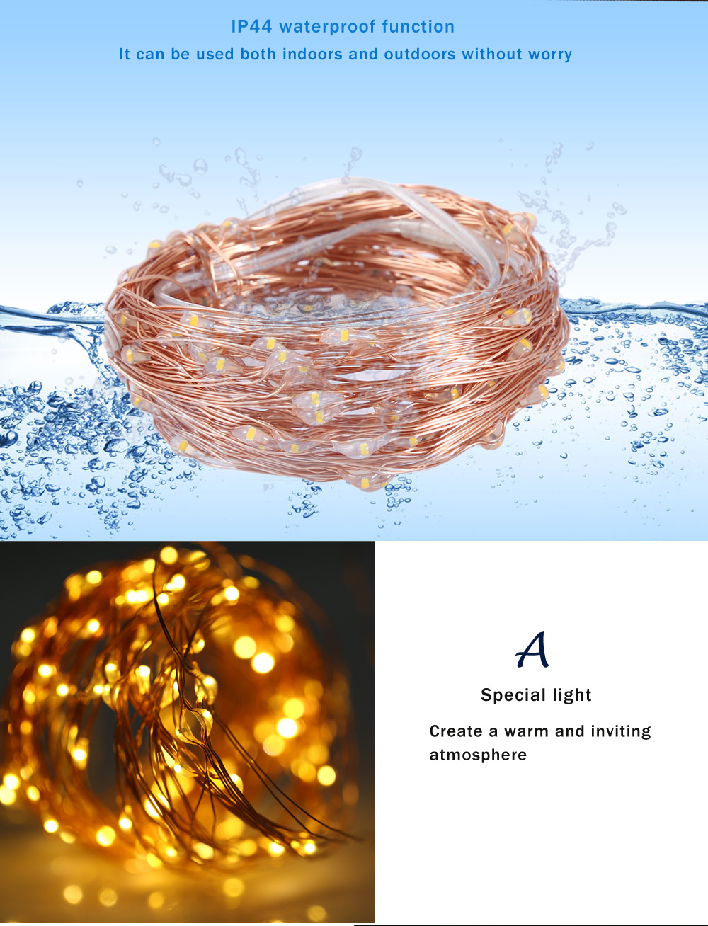 10M 100 LEDs Battery Operated Copper String Light Waterproof Remote Control Decorative Lamp 10M 100 LEDs Battery Operated Copper String Light Waterproof Remote Control Decorative Lamp