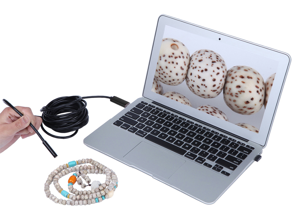 AN99 2-in-1 USB Micro Connector 8MM Endoscope Borescope Inspection Wire Camera