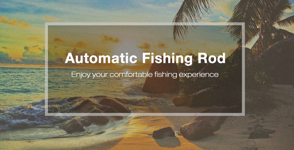 LEO Carbon Fiber Mini Automatic Fishing Rod Sea River Lake Pole Fish Device LEO Carbon Fiber Mini Automatic Fishing Rod Sea River Lake Pole Fish Device