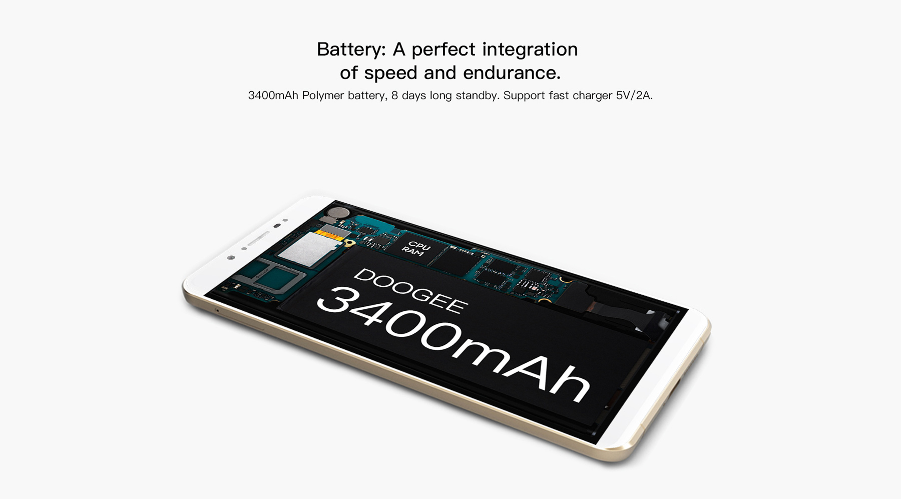 Doogee F7 Android 6.0 5.5 inch 4G Phablet Helio X20 2.3GHz Deca Core 3GB RAM 32GB ROM 13.0MP Rear Camera Bluetooth 4.0 Smart Gestures