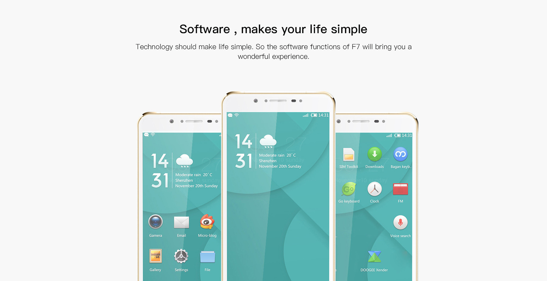 Doogee F7 Android 6.0 5.5 inch 4G Phablet Helio X20 2.3GHz Deca Core 3GB RAM 32GB ROM 13.0MP Rear Camera Bluetooth 4.0 Smart Gestures