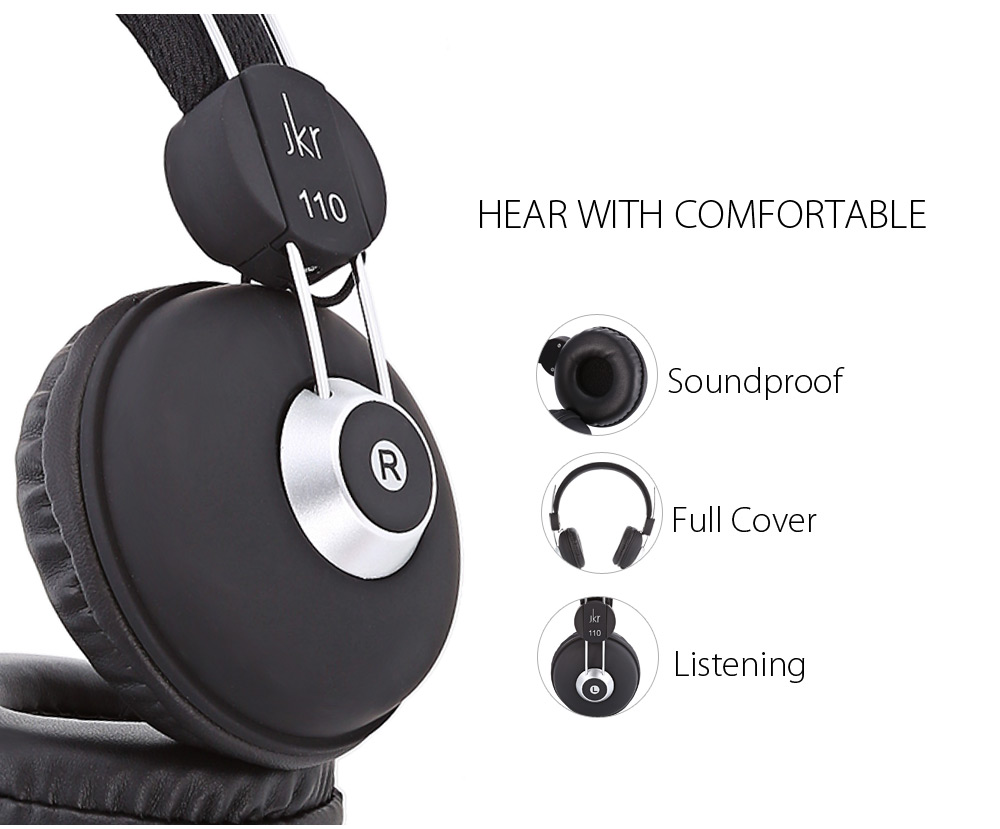 JKR 110 3.5MM Plug Wired Stereo HiFi Music Headphones Headset JKR 110 3.5MM Plug Wired Stereo HiFi Music Headphones Headset