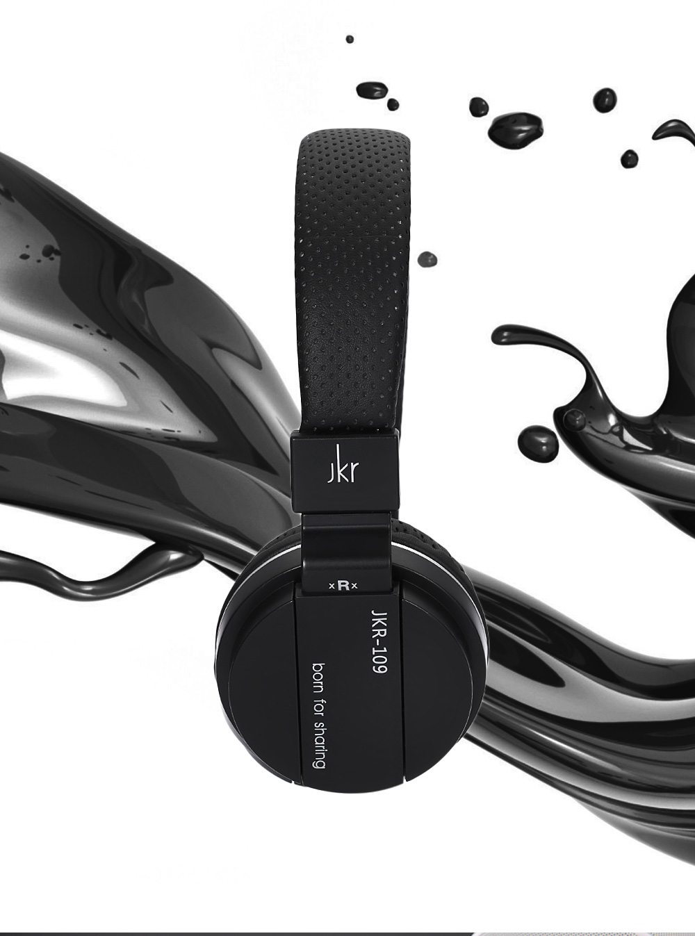 JKR 109 3.5MM Plug Wired Stereo HiFi Music Headphones Headset JKR 109 3.5MM Plug Wired Stereo HiFi Music Headphones Headset
