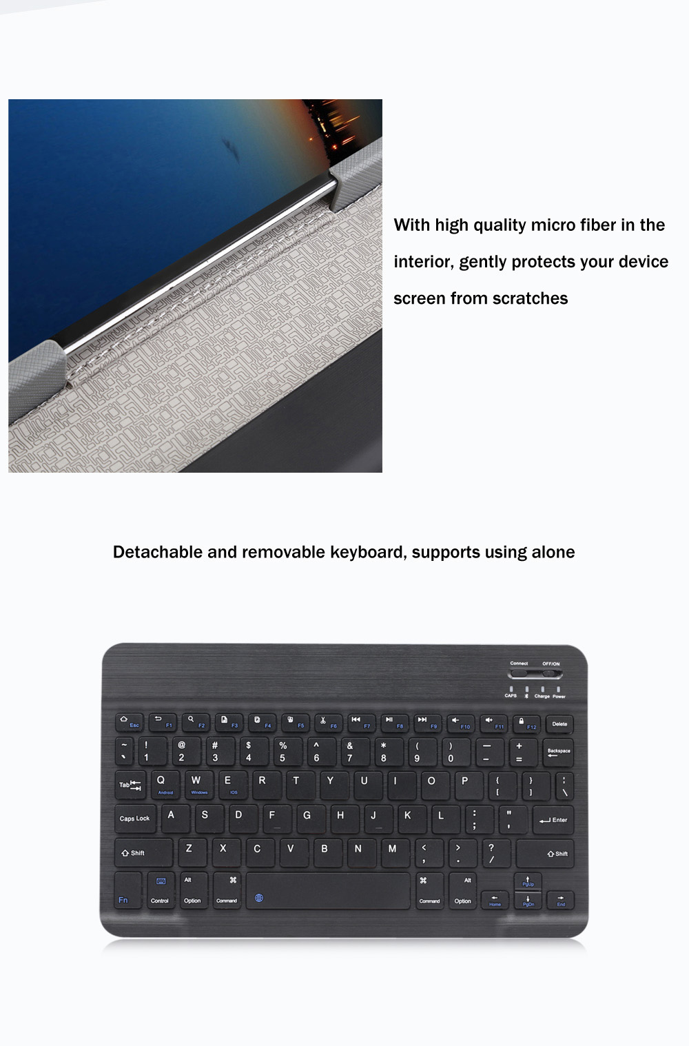 3 in 1 Universal Bluetooth Keyboard Tablet Protective Case with Stander for iOS / Android / Windows 9 / 10 inch 3 in 1 Universal Bluetooth Keyboard Tablet Protective Case with Stander for iOS / Android / Windows 9 / 10 inch