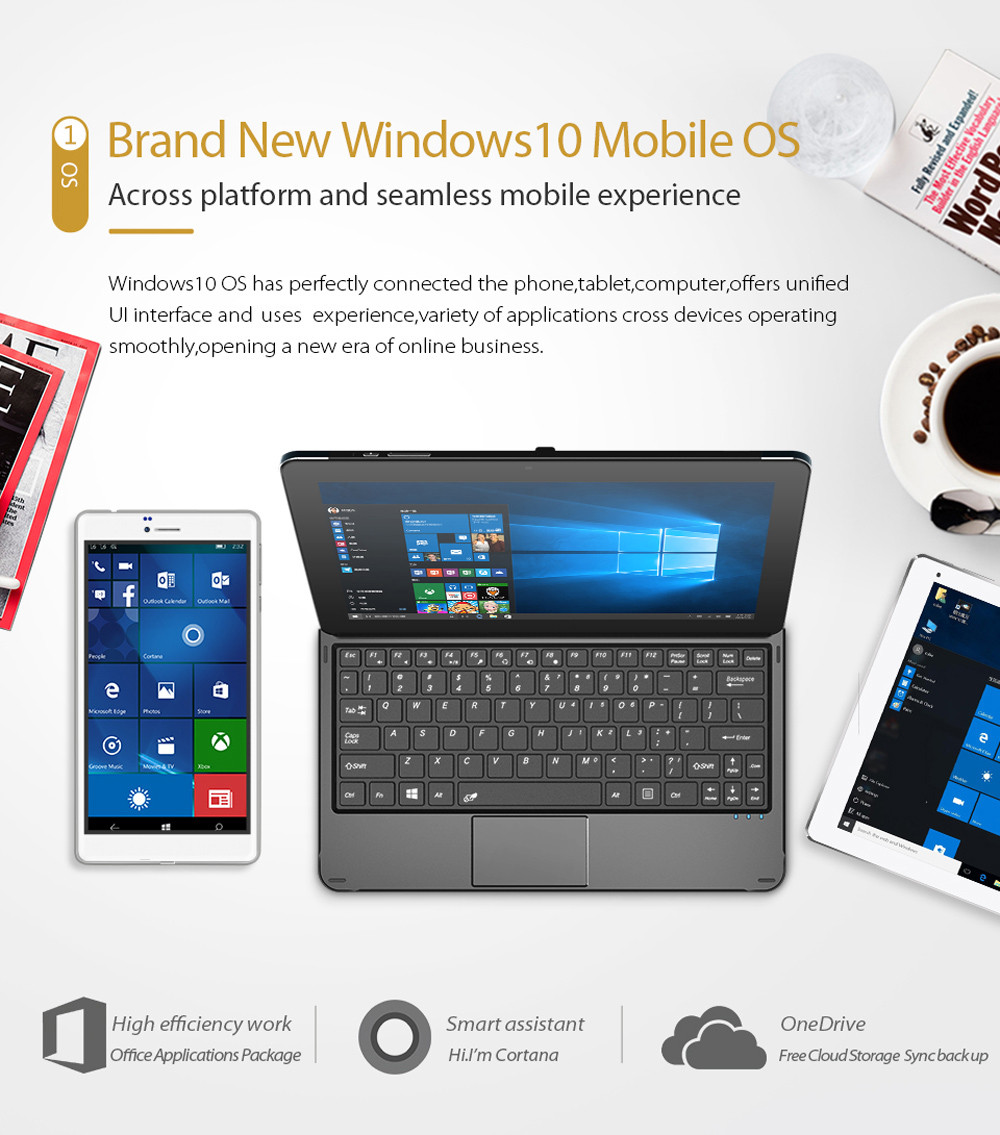 Cube WP10 6.98 inch 4G Phablet Windows 10 Mobile MSM8909 Quad Core 1.3GHz 2GB RAM 16GB ROM 5.0MP Rear Camera IPS Screen WiFi OTG GPS Bluetooth 4.1