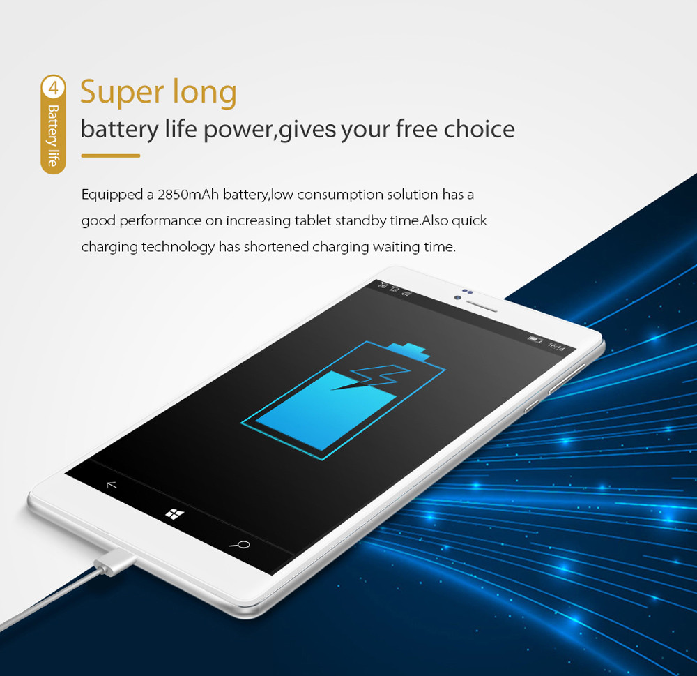 Cube WP10 6.98 inch 4G Phablet Windows 10 Mobile MSM8909 Quad Core 1.3GHz 2GB RAM 16GB ROM 5.0MP Rear Camera IPS Screen WiFi OTG GPS Bluetooth 4.1