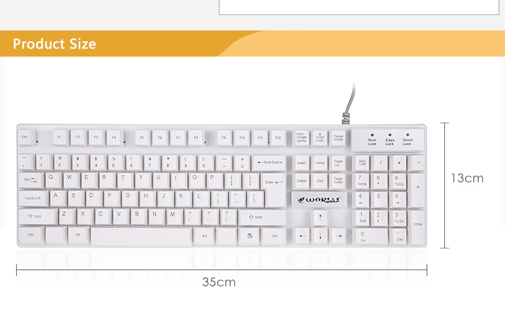 Warwolf K1 Professional USB Wired Optical Gaming Keyboard with Backlight Warwolf K1 Professional USB Wired Optical Gaming Keyboard with Backlight