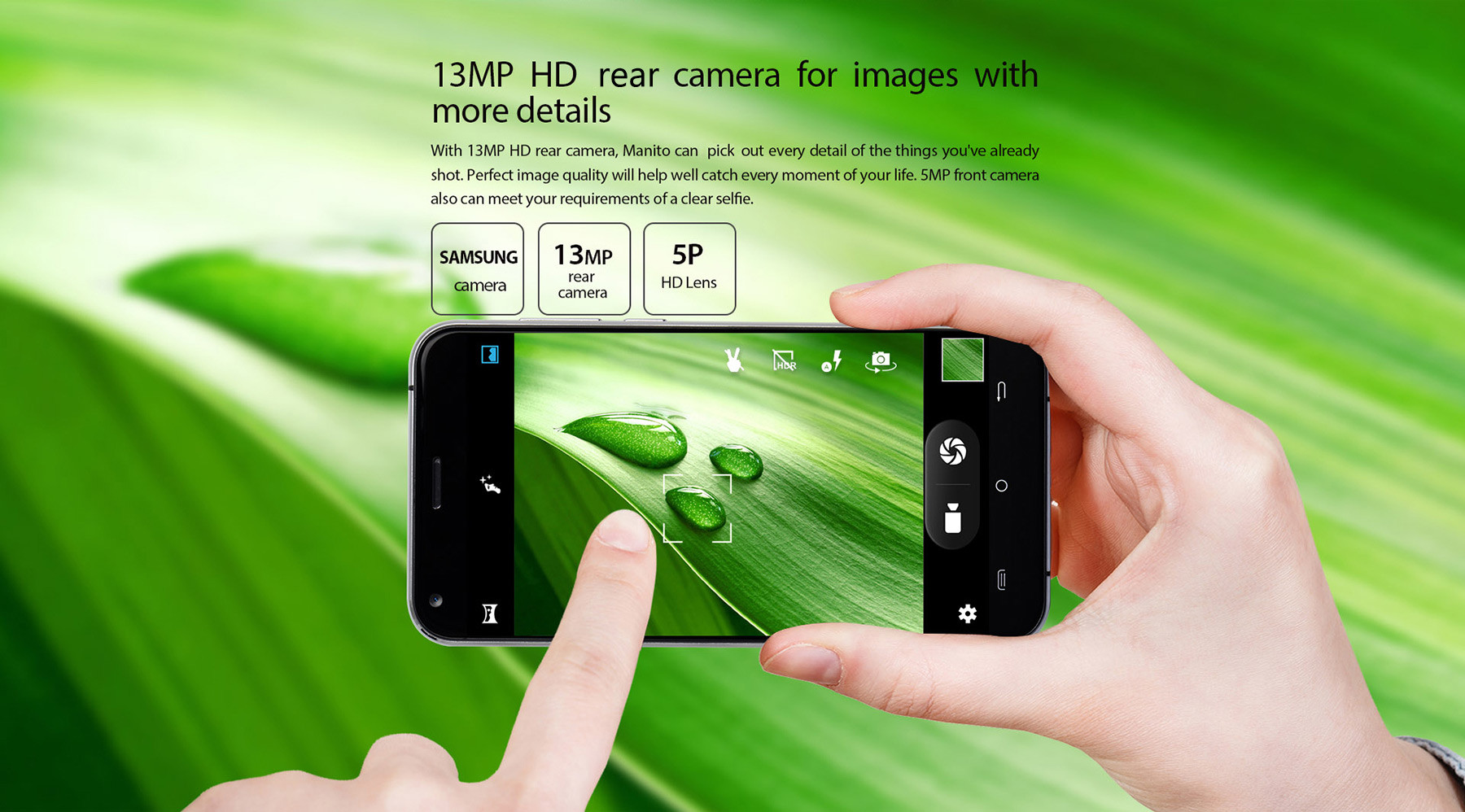 Cubot Manito Android 6.0 5.0 inch 4G Smartphone MTK6737 Quad Core 1.3GHz 3GB RAM 16GB ROM Bluetooth 4.0 A-GPS Accelerometer