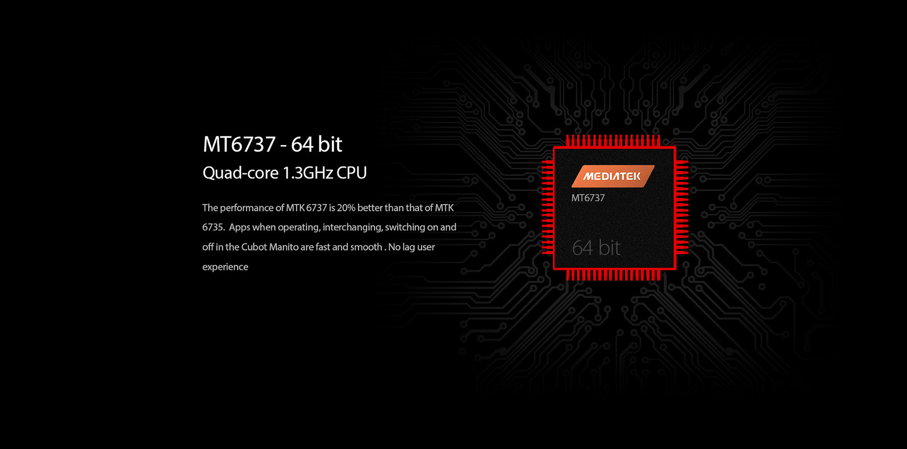 Cubot Manito Android 6.0 5.0 inch 4G Smartphone MTK6737 Quad Core 1.3GHz 3GB RAM 16GB ROM Bluetooth 4.0 A-GPS Accelerometer
