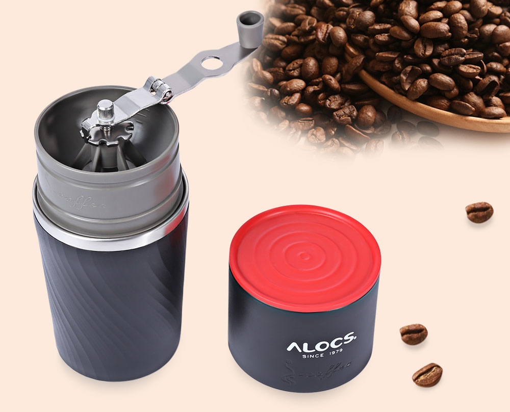 ALOCS CW - K16 4 in 1 Portable Outdoor Camping Multifunction Coffee Mug Grinding Machine