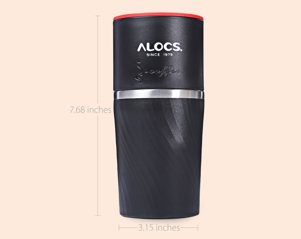 ALOCS CW - K16 4 in 1 Portable Outdoor Camping Multifunction Coffee Mug Grinding Machine