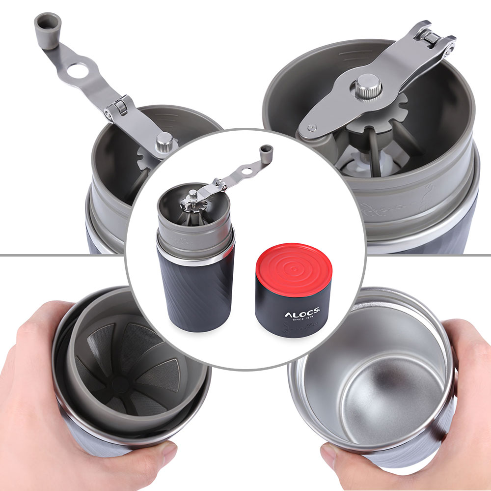 ALOCS CW - K16 4 in 1 Portable Outdoor Camping Multifunction Coffee Mug Grinding Machine