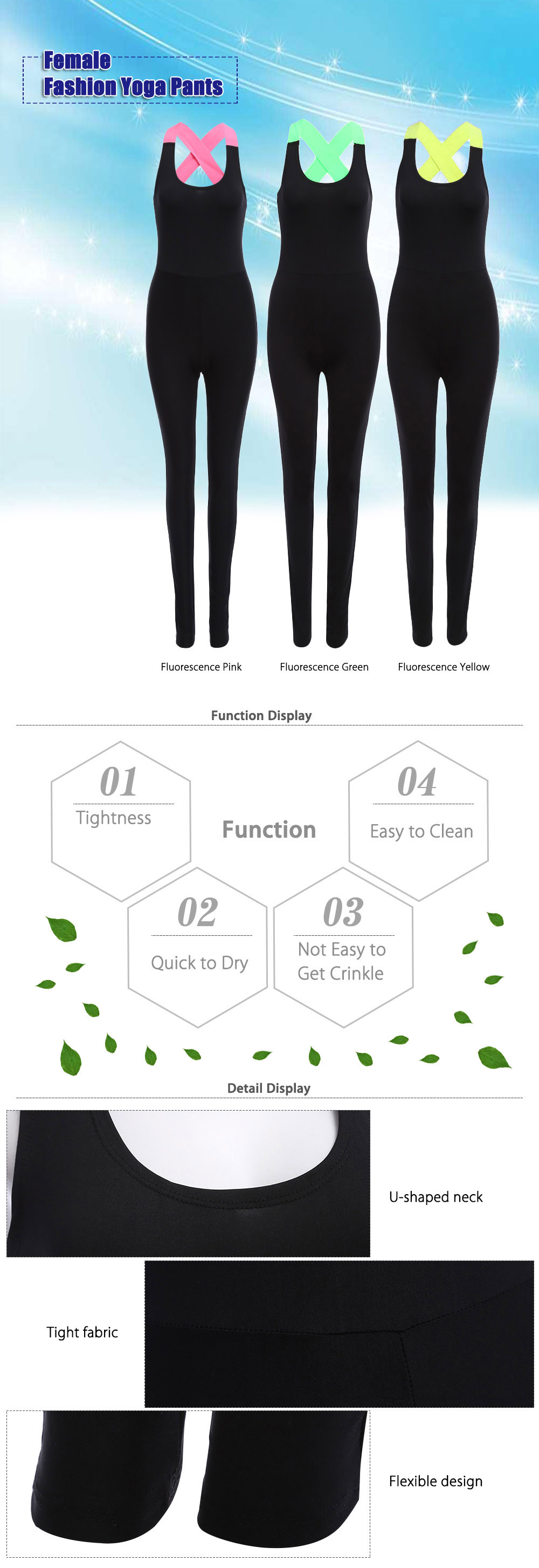 Women Sport Yoga Workout Gym Fitness Leggings Pants Jumpsuit Athletic Clothing Women Sport Yoga Workout Gym Fitness Leggings Pants Jumpsuit Athletic Clothing