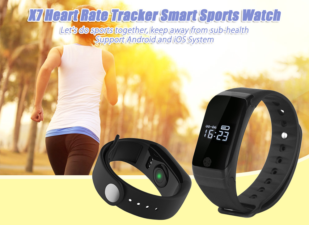 X7 Bluetooth 4.0 Sports Smart Watch Heart Rate Tracker Temperature Pressure Monitor Bracelet X7 Bluetooth 4.0 Sports Smart Watch Heart Rate Tracker Temperature Pressure Monitor Bracelet
