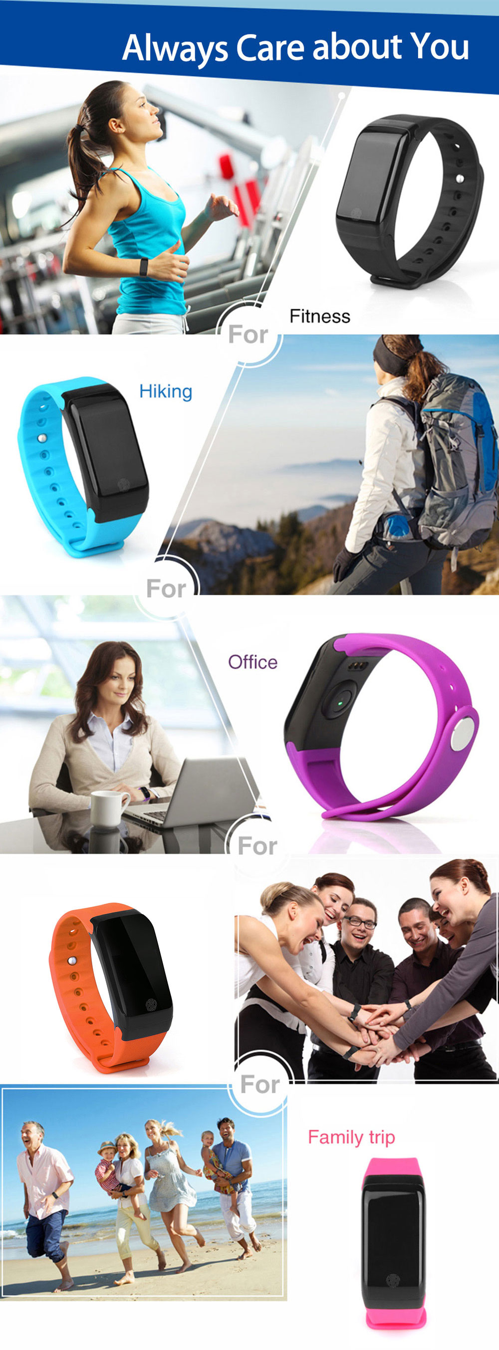 X7 Bluetooth 4.0 Sports Smart Watch Heart Rate Tracker Temperature Pressure Monitor Bracelet X7 Bluetooth 4.0 Sports Smart Watch Heart Rate Tracker Temperature Pressure Monitor Bracelet