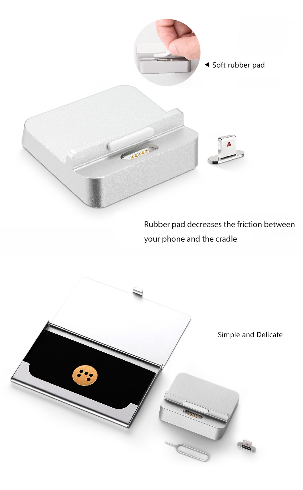 Moizen SNAP - 03 Magnetic Adapter 2.4A Quick Charging Desktop Charger Dock Cradle for iPhone Moizen SNAP - 03 Magnetic Adapter 2.4A Quick Charging Desktop Charger Dock Cradle for iPhone