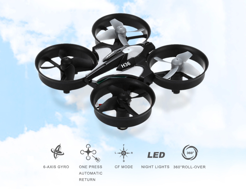 JJRC H36 Mini 2.4GHz 4CH 6 Axis Gyro RC Quadcopter with Headless Mode / Speed Switch