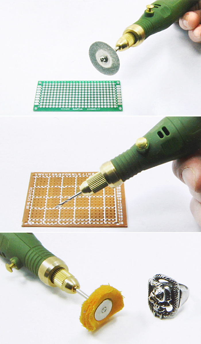 WLXY WL - 800 Carving Painting Mark Deburring Polishing Electric Drill Grinder Set