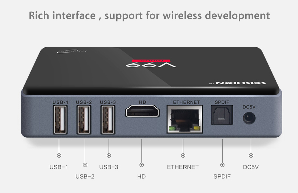 SCISHION V99 Android TV BOX Amlogic S912 Octa Core 2.4G + 5.0G Dual Band WiFi Bluetooth 4.0 Android Media Player SCISHION V99 Android TV BOX Amlogic S912 Octa Core 2.4G + 5.0G Dual Band WiFi Bluetooth 4.0 Android Media Player