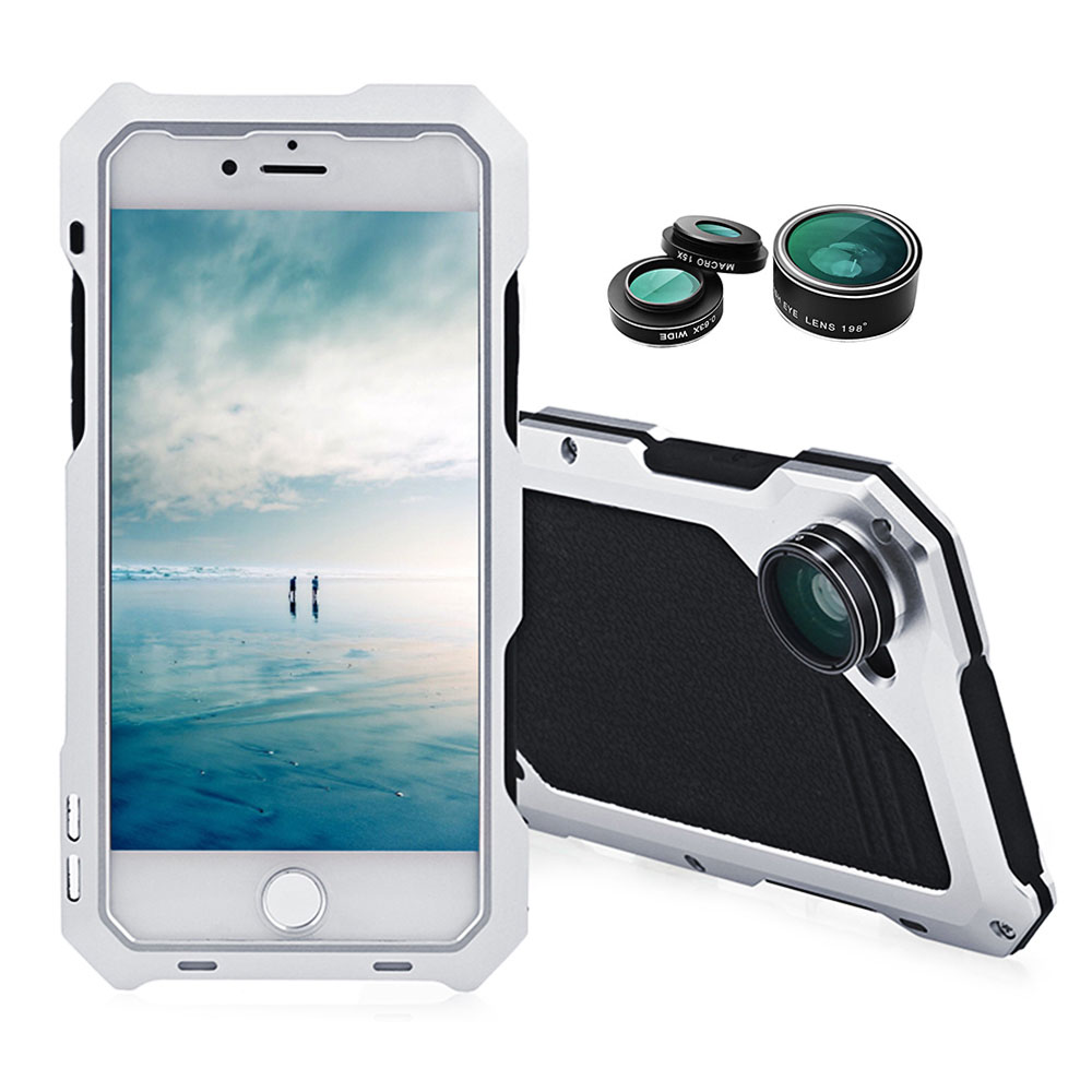 3 in 1 198 Degree Fisheye / 15X Macro / 0.63X Wide Angle Lens IP54 Dustproof Shockproof Protective Cover for iPhone 7 3 in 1 198 Degree Fisheye / 15X Macro / 0.63X Wide Angle Lens IP54 Dustproof Shockproof Protective Cover for iPhone 7