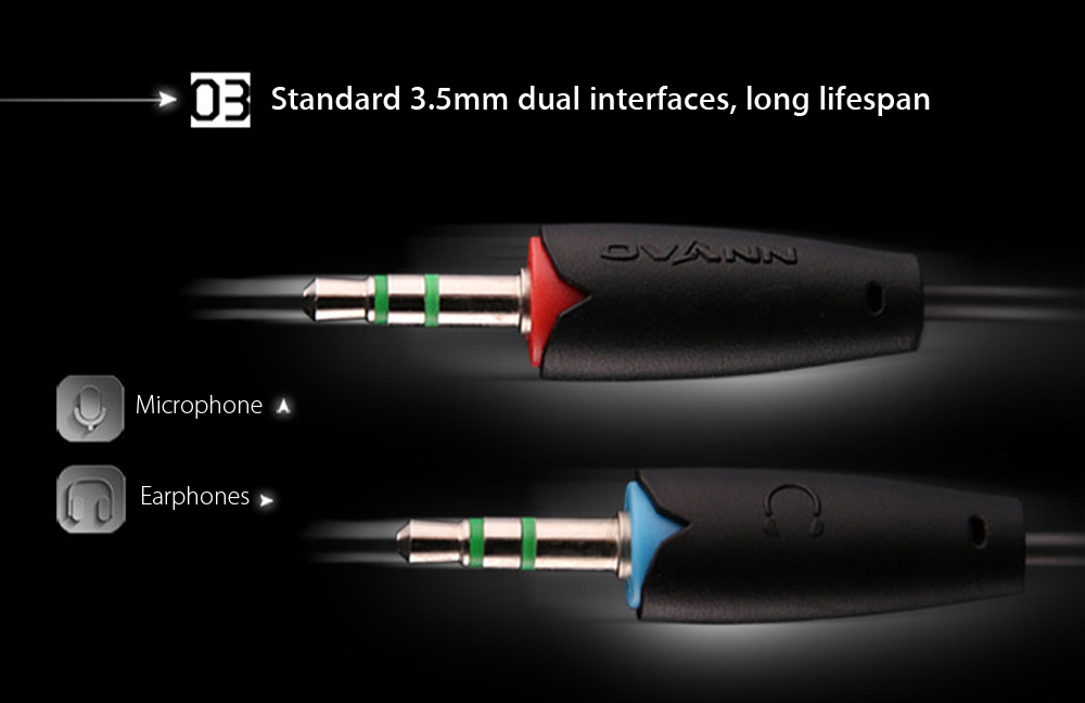 OVANN X4 Wired Gaming Headsets with Microphone Volume Control 3.5mm Audio Jack OVANN X4 Wired Gaming Headsets with Microphone Volume Control 3.5mm Audio Jack