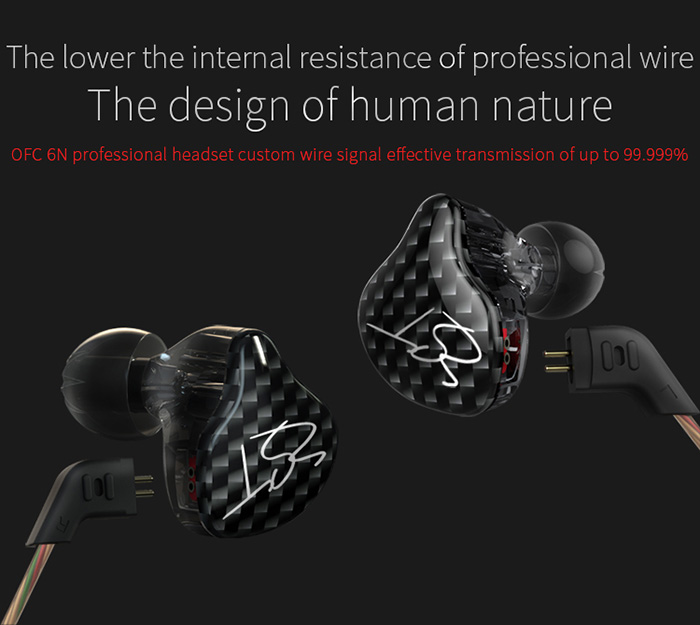 KZ ZST Dynamic HiFi Music In-ear Earphones Noise Canceling Super Bass with Mic Support Hands-free Calls