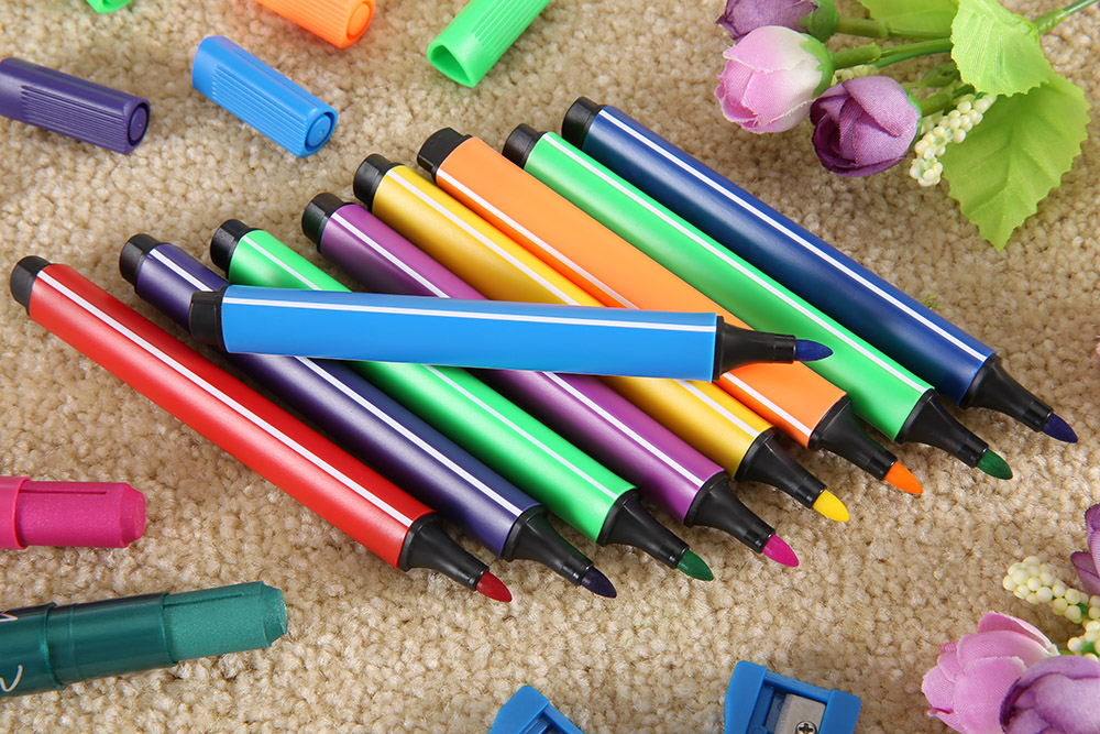Marco 1232 24 Colors Washable Triangle Pole Water-color Pen Marker Marco 1232 24 Colors Washable Triangle Pole Water-color Pen Marker