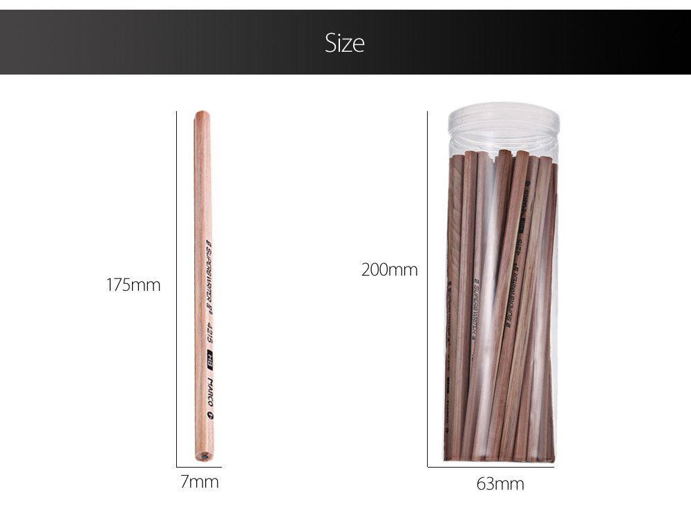 Marco 4215 50pcs Bottled Wooden HB Pencil for School Office Supplies Marco 4215 50pcs Bottled Wooden HB Pencil for School Office Supplies
