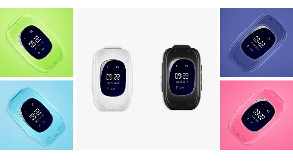 Q50 Children OLED Display GPS SOS Smart Watch Telephone