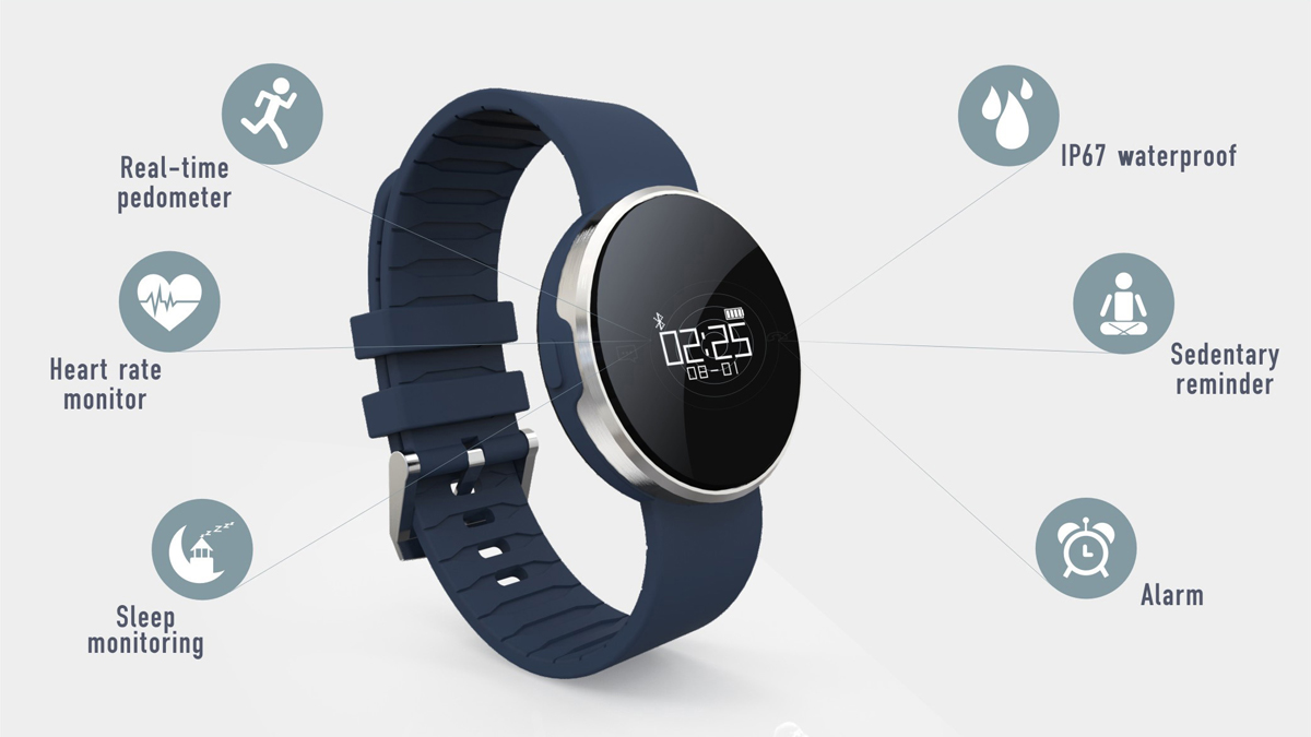 UW1 Dynamic Heart Rate Monitor Smart Wristband with Real-time Pedometer UW1 Dynamic Heart Rate Monitor Smart Wristband with Real-time Pedometer