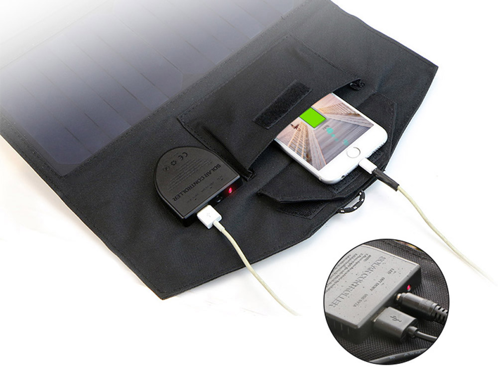 ALLPOWERS 18V 21W Monocrystalline Silicon Solar Panel Folding Charging Bag ALLPOWERS 18V 21W Monocrystalline Silicon Solar Panel Folding Charging Bag
