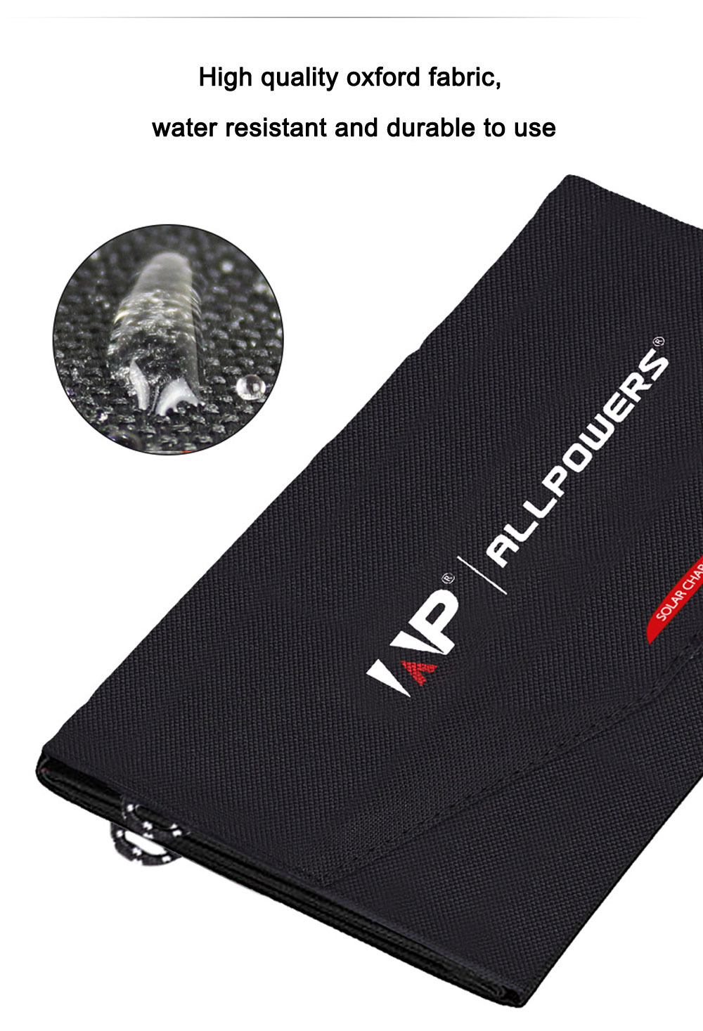 ALLPOWERS 18V 21W Monocrystalline Silicon Solar Panel Folding Charging Bag ALLPOWERS 18V 21W Monocrystalline Silicon Solar Panel Folding Charging Bag