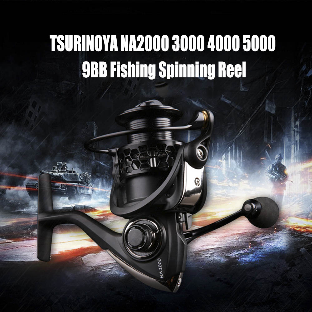 TSURINOYA NA2000 3000 4000 5000 9BB Fishing Spinning Reel Fish Lure Tackle TSURINOYA NA2000 3000 4000 5000 9BB Fishing Spinning Reel Fish Lure Tackle