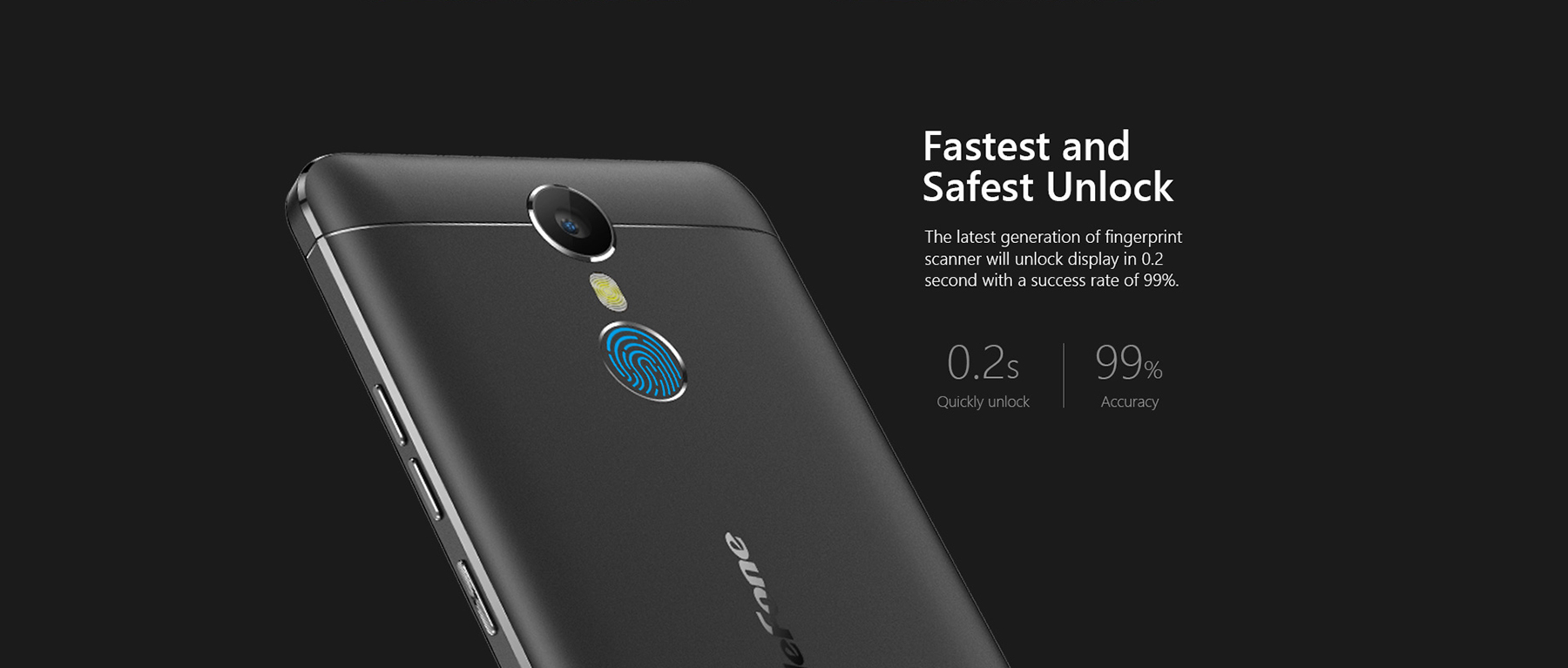 Ulefone Metal Android 6.0 5.0 inch 4G Smartphone MTK6753 Octa Core 1.3GHz 3GB RAM 16GB ROM Fingerprint Scanner GPS OTG Bluetooth 4.0