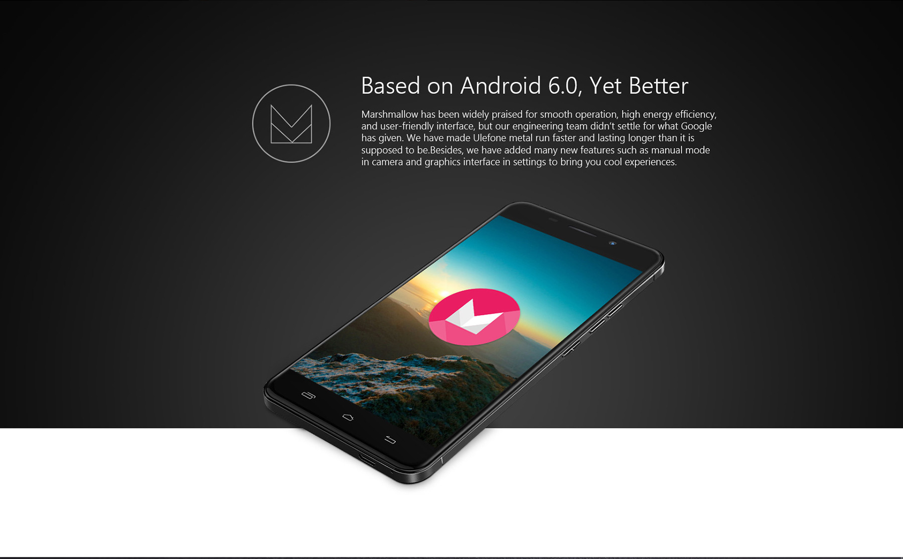 Ulefone Metal Android 6.0 5.0 inch 4G Smartphone MTK6753 Octa Core 1.3GHz 3GB RAM 16GB ROM Fingerprint Scanner GPS OTG Bluetooth 4.0