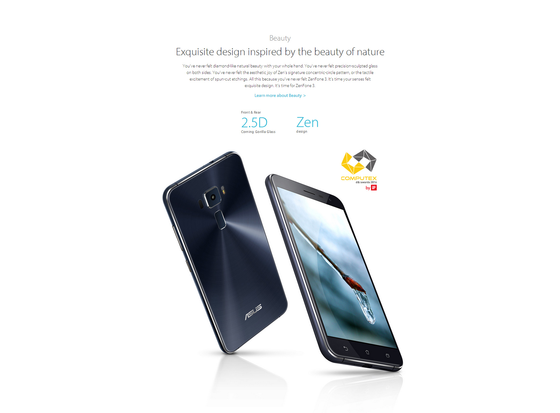 Asus ZenFone 3 (ZE552KL) Android 6.0 5.5 inch Corning Gorilla Glass 3 Screen 4G Phablet Qualcomm Snapdragon 625 Octa Core 2.0GHz 4GB RAM 64GB Fingerprint Scanner GPS