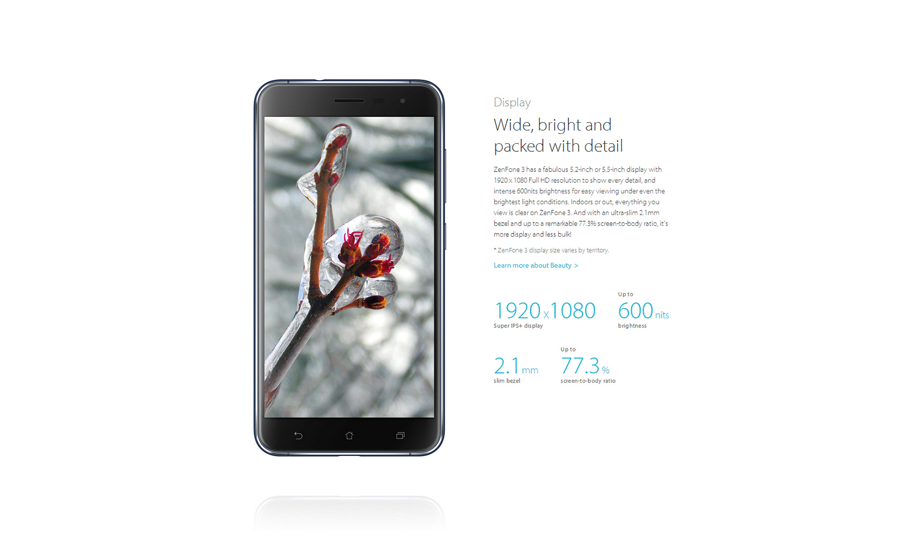 Asus ZenFone 3 (ZE552KL) Android 6.0 5.5 inch Corning Gorilla Glass 3 Screen 4G Phablet Qualcomm Snapdragon 625 Octa Core 2.0GHz 4GB RAM 64GB Fingerprint Scanner GPS
