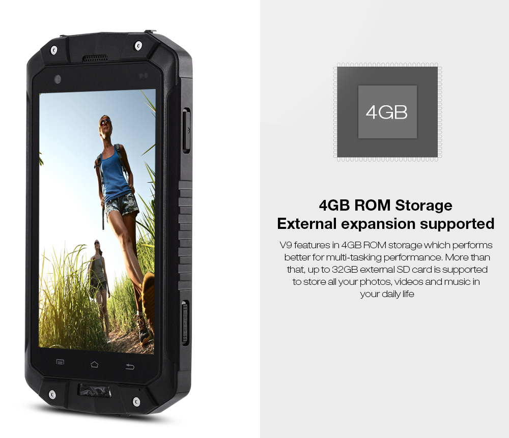 Guophone V9 4.5 inch Android 4.4 3G Smartphone MTK6572 Dual Core 1.2GHz 512MB RAM 4GB ROM 4000mAh Battery GPS Cameras
