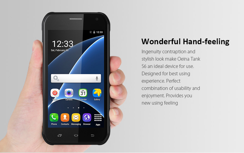 Oeina Tank S6 Android 5.1 5.0 inch 3G Smartphone MTK6580 1.3GHz Quad Core 512MB RAM 8GB ROM GPS Gravity Sensor Bluetooth 4.0