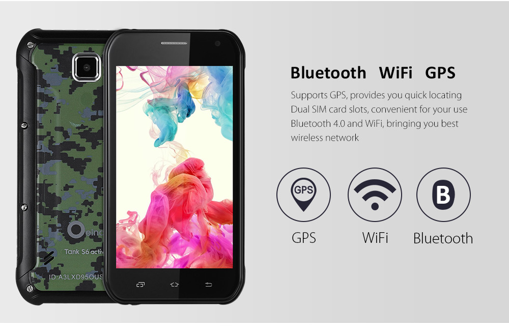 Oeina Tank S6 Android 5.1 5.0 inch 3G Smartphone MTK6580 1.3GHz Quad Core 512MB RAM 8GB ROM GPS Gravity Sensor Bluetooth 4.0