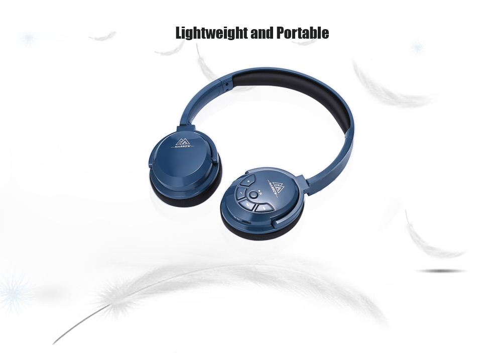 MARROW 155B Wireless Bluetooth 4.0 Music Headband Headphones Support Hands-free Calls Volume Control