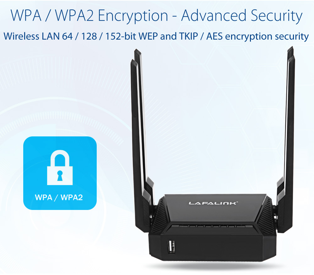 LAFALINK LF - R390 300Mbps High Power 4 x 6dBi Wireless Router LAFALINK LF - R390 300Mbps High Power 4 x 6dBi Wireless Router