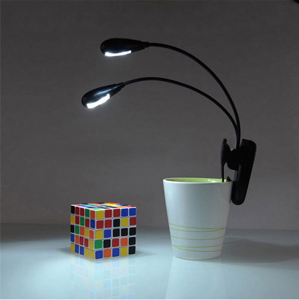 YouOKLight Dual Head 2W 8 LEDs USB Powered Clip Fixtures Desk Light Eye Care Reading Lamp YouOKLight Dual Head 2W 8 LEDs USB Powered Clip Fixtures Desk Light Eye Care Reading Lamp