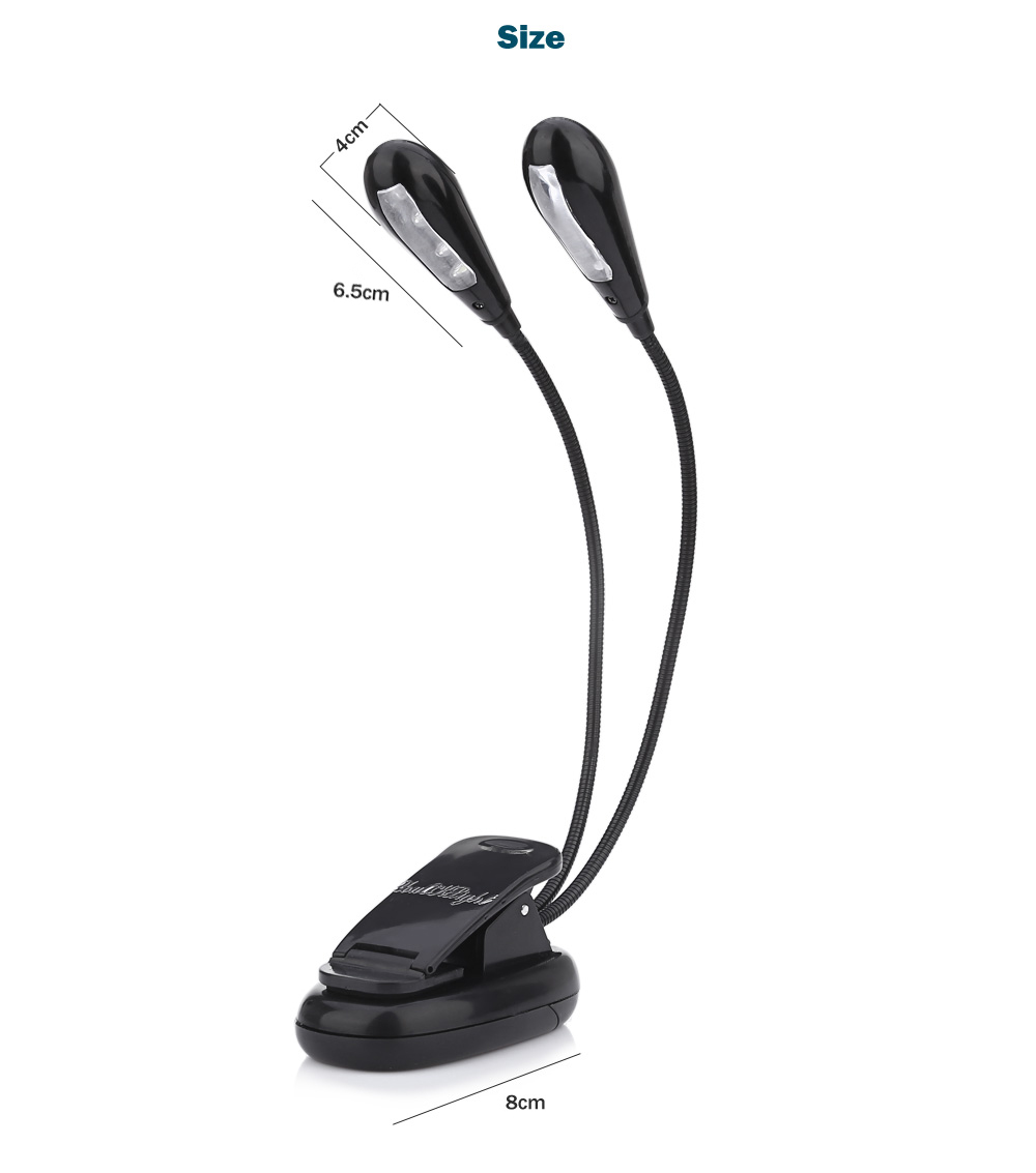 YouOKLight Dual Head 2W 8 LEDs USB Powered Clip Fixtures Desk Light Eye Care Reading Lamp YouOKLight Dual Head 2W 8 LEDs USB Powered Clip Fixtures Desk Light Eye Care Reading Lamp