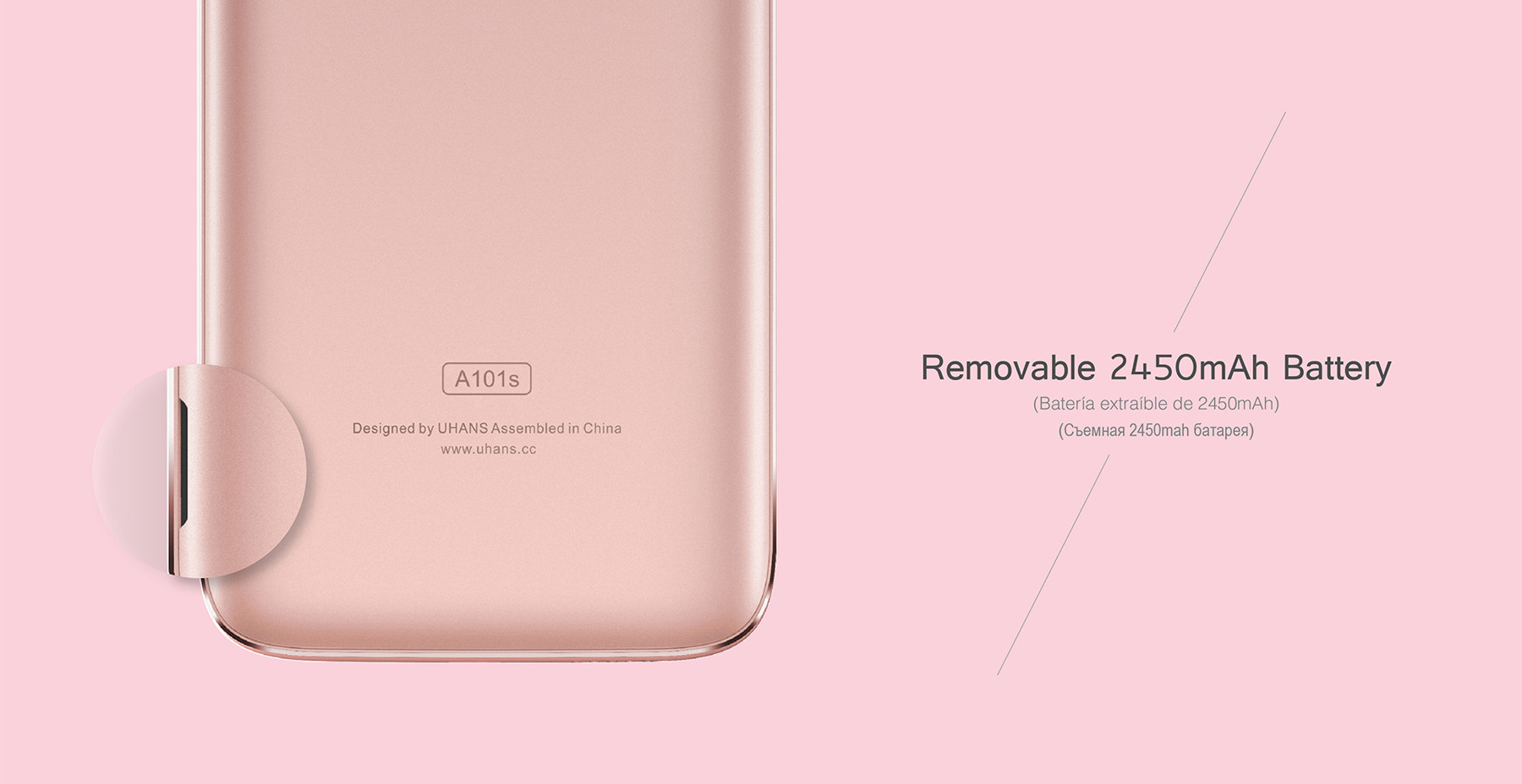 UHANS A101S Android 6.0 5.0 inch 3G Smartphone MTK6580 Quad Core 1.3GHz 2GB RAM 16GB ROM OTA Proximity Sensor Bluetooth 4.0