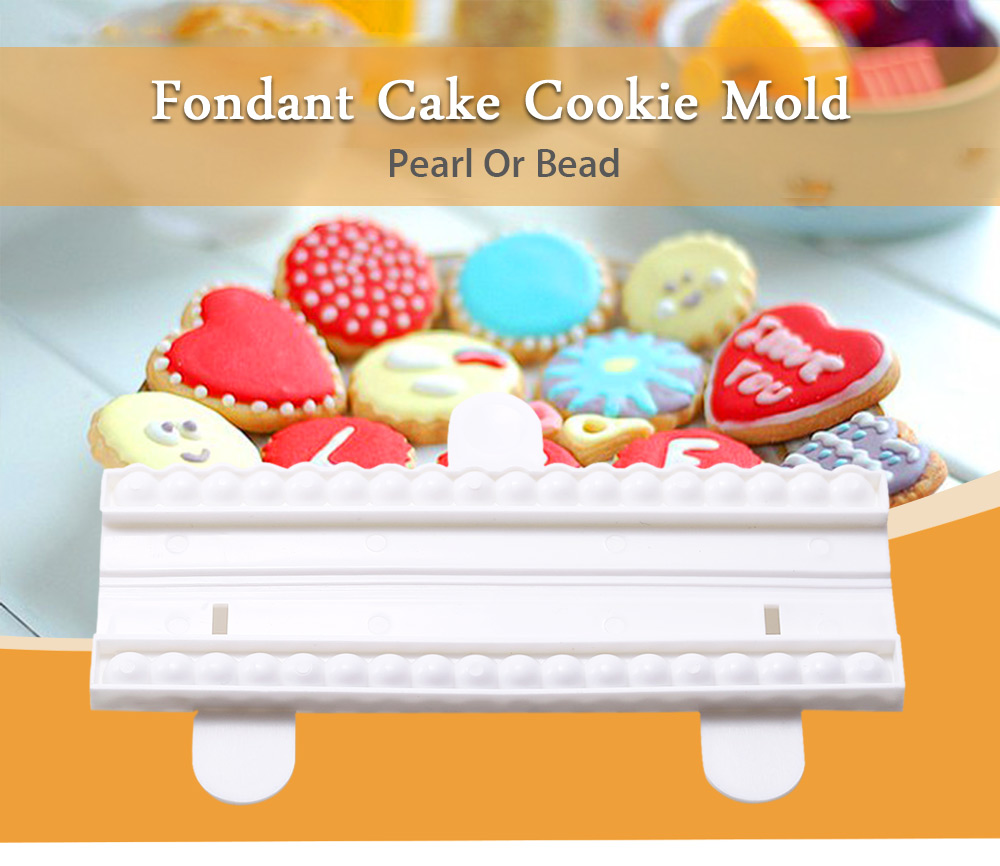 DIY 9MM Sugar Bead Pearl Fondant Cake Mold Border Decoration DIY 9MM Sugar Bead Pearl Fondant Cake Mold Border Decoration