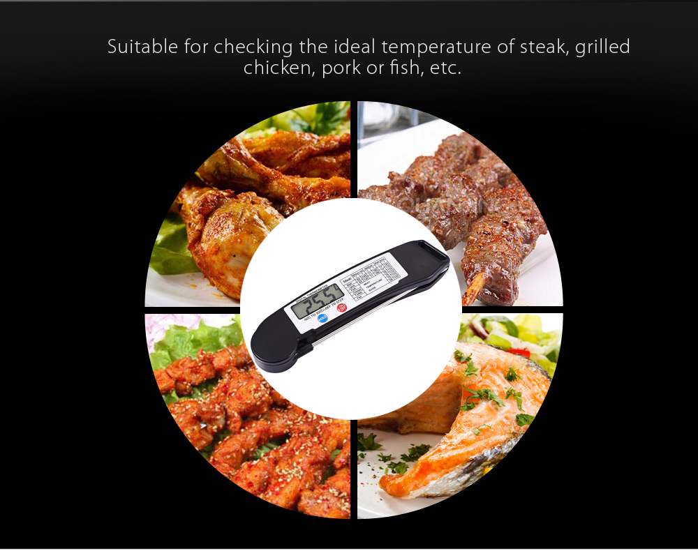 TS - 89 Instant Folding Digital Food BBQ Meat Thermometer Cooking Tool TS - 89 Instant Folding Digital Food BBQ Meat Thermometer Cooking Tool