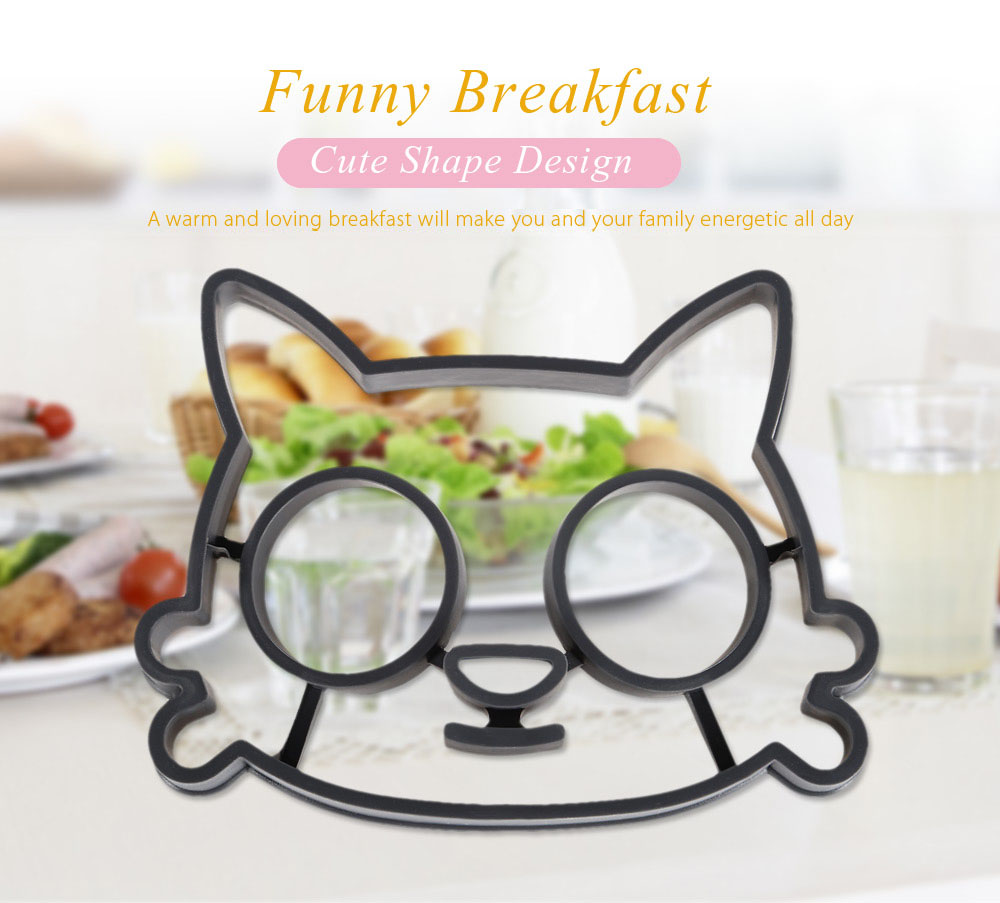 Creative Cat Shape Silicone Fried Breakfast Egg Mold Creative Cat Shape Silicone Fried Breakfast Egg Mold