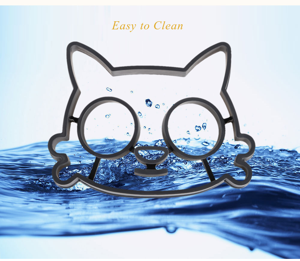 Creative Cat Shape Silicone Fried Breakfast Egg Mold Creative Cat Shape Silicone Fried Breakfast Egg Mold